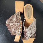 Free People  Velvet Dreams Wooden Sandals Photo 3