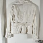 Cache Jacket Womens Size M Button Up Y2K White Fitted 2000s VTG Beaded Lace Size M Photo 1