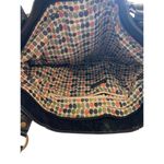 Axcess by Liz Claiborne Black Quilted Tote Shoulder Bag Polka Dot Lining Women’s Photo 8