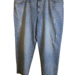 NWT Women's Plus 22W I.N.C. International Concepts Distressed Straight Jeans Blue Photo 0