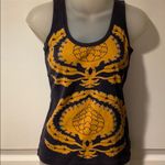 Tory Burch Navy & Gold cotton tank top S Photo 2