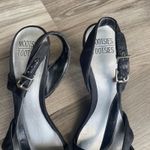Mootsies Tootsies Mootsie Tootsie Women's Black Satin Strappy 3.5"‎ High Heels 8.5 M Y2K Shoes Photo 2