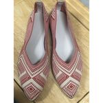 SheIn Women's Shoes Geometric Pattern Red And White Size 8.5 Slip-on Photo 1