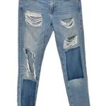 frame denim Frame Blue Redlands Le Garcon Distressed Boyfriend Jeans 24 Photo 0