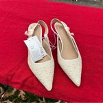 A New Day Women's Milan Slingback Heels - size 8.5 wedding guest pearl Photo 7