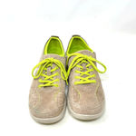 Dansko ‎ Elise Suede Sneaker in Tan Mocha / Lime Size 40 / US 9.5-10 Photo 1