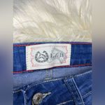 L&B  Blue Denim leopard Animal Print Patch
Cuffed crop pants sz 6 Photo 3
