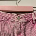 Urban Outfitters  Cutoff Carpenter Shorts Pink Photo 4