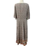 Pretty Garden Bohemian Floral Paisley VNeck Bell Sleeve Maxi Dress NWT XL Photo 6