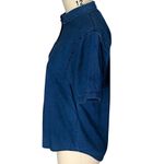 Madewell  Chronicle Denim Blue Jean Dot Shirt Boho Embroidered Top ~ Women's XS Photo 6