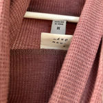A New Day  Cowl Neck Waffle Knit Sweater Dusty Rose Women’s Medium EUC Photo 1