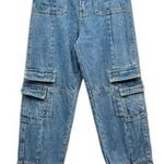 LIONESS High Waisted Cargo Pockets Jeans size XS Photo 1