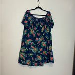Lands' End  Cotton Jersey Off the Shoulder Ruffle Hem Swim‎ Cover-up Dress 3X Photo 3