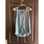 Kuhl  Women’s Shay Eucalyptus Embroidered V-neck Tank Top Size Medium Photo 1