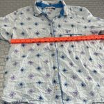 Victoria's Secret VICTORIA’S SECRET light blue patterned button down sleep shirt size medium Photo 4
