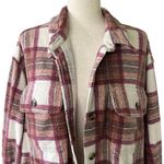 American Eagle AE Oversized Plaid Fleece & Love Shacket Photo 5