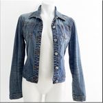 Denim Jean Jacket Vinatge Western SMALL BLUE Women's Stitched Access AC Photo 2