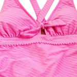 Jessica Simpson NWT Femme Pretty in Pique Strappy Back Swim Tankini Top Size S Photo 2