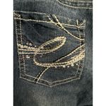 No Boundaries Vtg  Y2K Low Rise Womens Jeans Sz 9 Embroidered Sequin Patch Pocket Photo 8