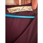 Liberty Love Liberty‎ Love Cold Shoulder Top V-Neck Casual Blouse Flowy Burgundy 1XL Photo 2