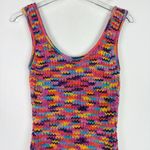 STAUD Gardenia Melange Mini Tank Dress in Pink Multi Sweater Size Medium M EUC Photo 2