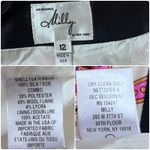 Milly  Multi Color Print Silk Shell Fully Lined A Line Skirt Size 12 Photo 8