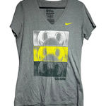 Nike Women's Gray V-Neck T-Shirt "The Duck" Graphic Print Slim Fit XL Photo 0