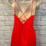 Reiss Leonie Red Wrap MIDI Dress Women’s 2 Feminine Silky V-Neck Classy Photo 11