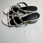 Rebecca Minkoff  White Leather Iron Studded Slide Heeled Sandal‎ - SZ 8.5 Photo 15