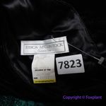 Gunne Sax Vintage 80s  Black Velvet Green‎ Lace Full Skirt Prom Gown Party Dress Photo 14