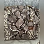 Michael Kors Large Embossed Leather Satchel Snakeskin Photo 2