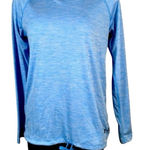 Under Armour  Hoodie Women’s Small Blue HeatGear Drawstring Waist Performance Photo 1