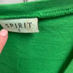 Spirit Jersey Mardi Gras  Size Large Womens V-Neck Green Parade New Orleans Photo 2