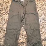 Old Navy Pants Womens 12 Olive Green Low Waist Pant Woven 100% Linen Light Photo 0