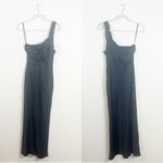 NWT Billy J Greta Maxi Dress Black Satin Size 10 Photo 2