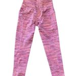 Free People  FP Movement Roll Out Leggings, Hot Pink Stripped size medium Photo 2