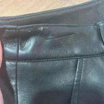 7 For All Mankind | Vegan Leather Black Crop Pants Photo 3