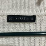 Zaful  White Frayed Hem Sweater Photo 1