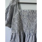 Draper James  Cam Smocked Blue And White‎ Striped Dress Size 2x Photo 1