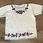 Vintage Collectible Shenanigans Knit Sweater With Ribbon Accents Size Medium Photo 0