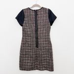 Banana Republic  Womens Dress Size 8 Black Plaid Tweed Mini Office Chic Parisian Photo 5