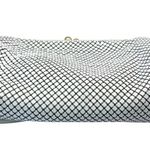 Whiting & Davis Vintage White Mesh Hand Bag Purse Kiss Closure, Shoulder Strap Photo 1