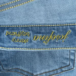 7 For All Mankind Josefina Skinny Boyfriend Light Blue Distressed Jeans Photo 11