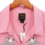 Disney NWT  Her Universe Mulan Traditional Portrait Woven Button Up Shirt Top L Photo 3