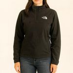 The North Face Apex Size Medium Black 1/4 Zip Pullover Top Photo 0