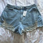 Forever 21 Rhinestone light blue shorts Photo 0