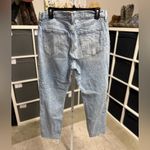 Old Navy Boyfriend Mid Rise Light Wash Distressed Straight Jeans Tall Photo 1