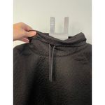 Juicy Couture ‎ Sport Black Quilted Funnel Neck Pullover Sweatshirt Womens XL Photo 2