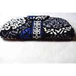 Vera Bradley  Kiss & Snap Canterberry Cobolt Blue Multi Section Clutch Purse Photo 6