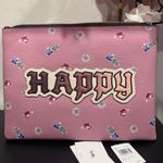 Coach  Disney large wristlet 30 with Pink Happy Clutch Bag🤍 Photo 1